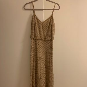 Floor length bridesmaid dress